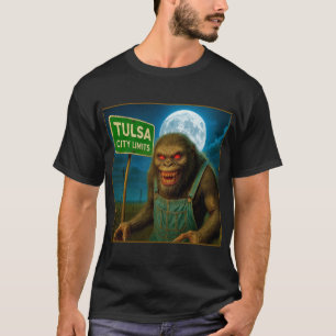 TULSA CITY LIMITS - THE NIGHTMARE HAS A FACE.   T-Shirt