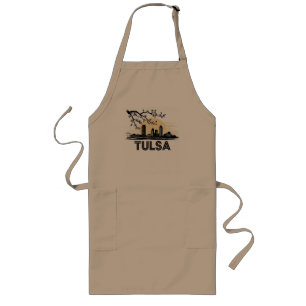Tulsa City Oklahoma USA Long Apron