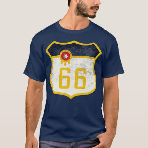 Tulsa Flag 66 Distressed T-Shirt