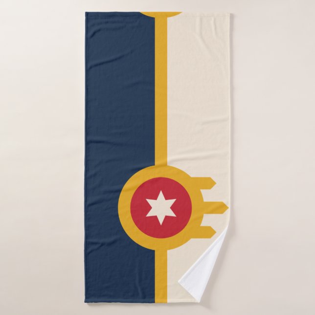 Tulsa flag Towel (Bath Towel)