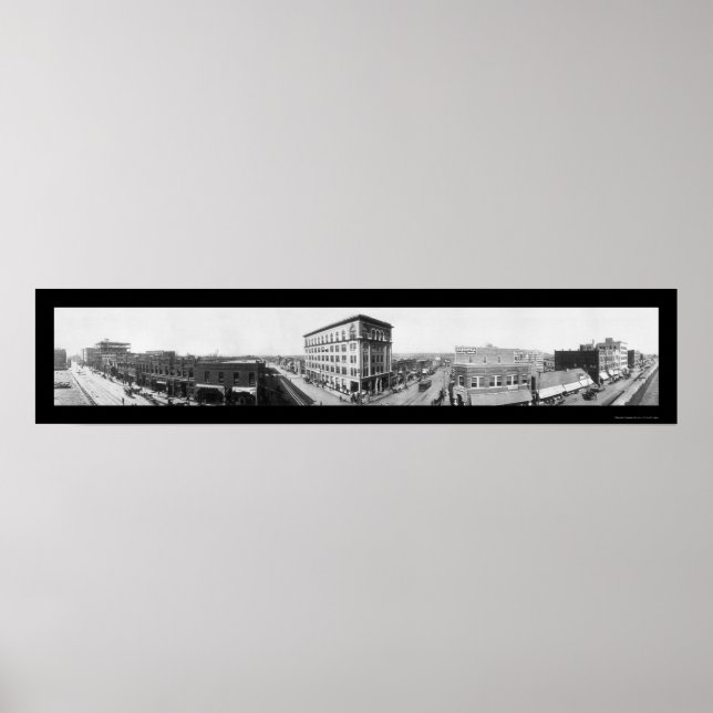 Tulsa OK Panoramic Photo 1909 Poster (Front)