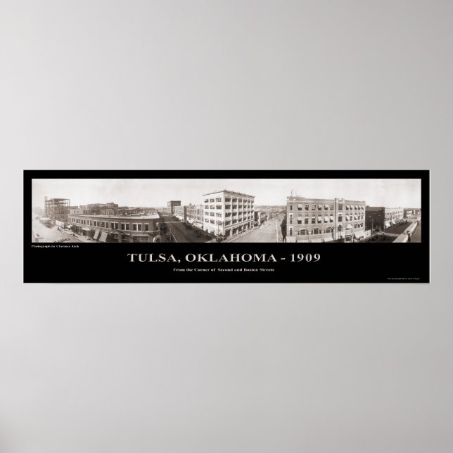 Tulsa, OK - Panoramic Photograph - 1909 Poster (Front)