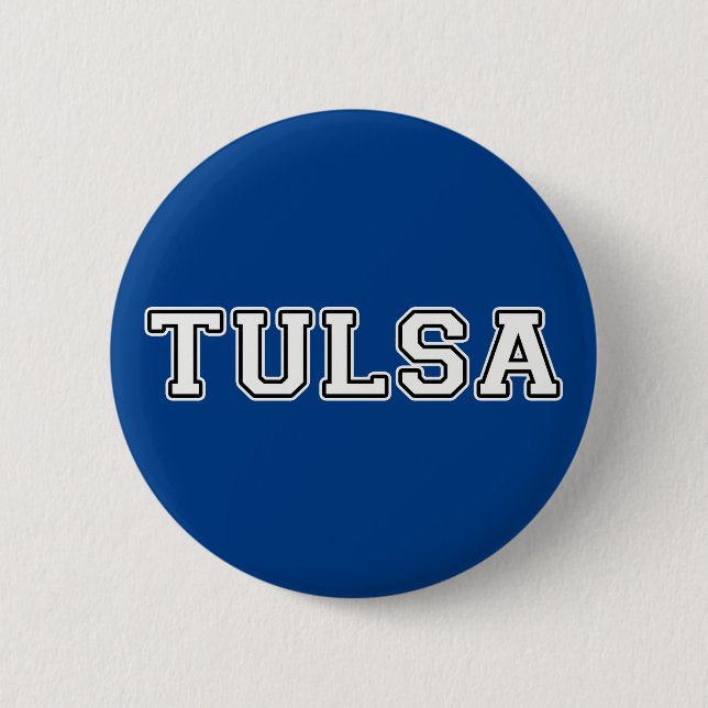 Tulsa Oklahoma 6 Cm Round Badge (Front)
