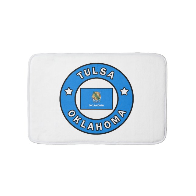 Tulsa Oklahoma Bath Mat (Front)