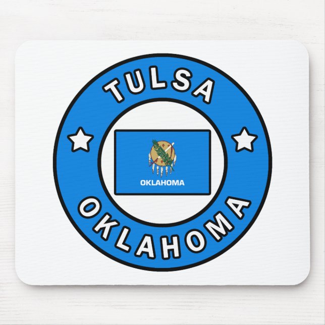 Tulsa Oklahoma Mouse Mat (Front)