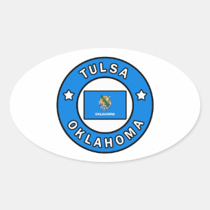 Tulsa Oklahoma Oval Sticker