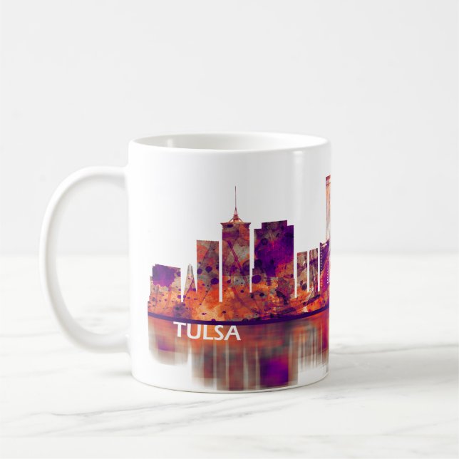 Tulsa Oklahoma Skyline Coffee Mug (Left)