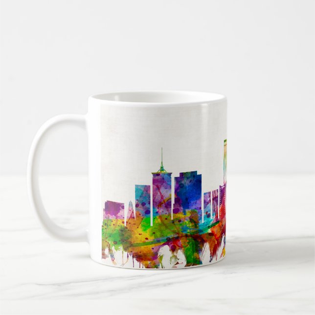 Tulsa Oklahoma Skyline Coffee Mug (Left)