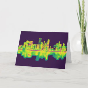 Tulsa Oklahoma Skyline Holiday Card