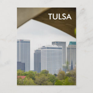 tulsa oklahoma skyline postcard