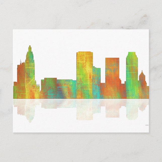 Tulsa Oklahoma Skyline Postcard (Front)