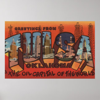 Tulsa, OklahomaLarge Letter ScenesTulsa, OK Poster