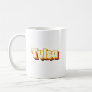 Tulsa Retro Vintage Text Coffee Mug