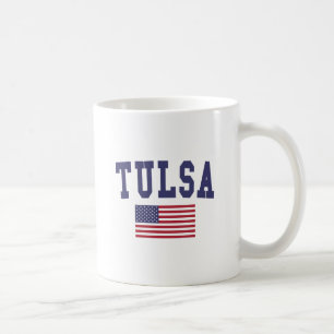 Tulsa US Flag Coffee Mug