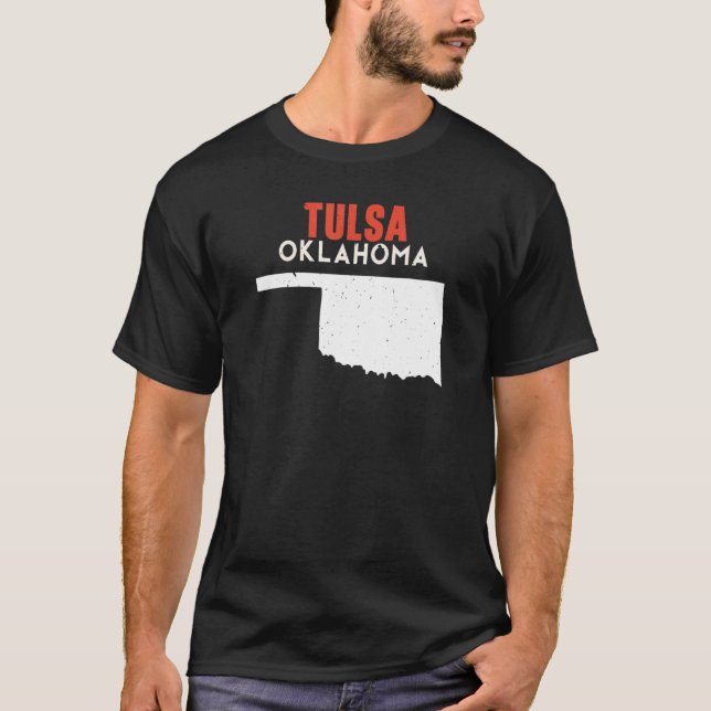 Tulsa USA State America Travel Oklahoman T-Shirt (Front)