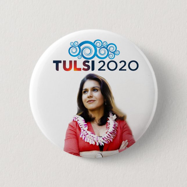 TULSI 2020 6 CM ROUND BADGE (Front)