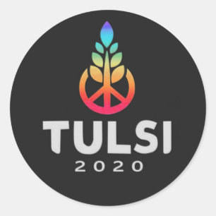Tulsi 2020 classic round sticker