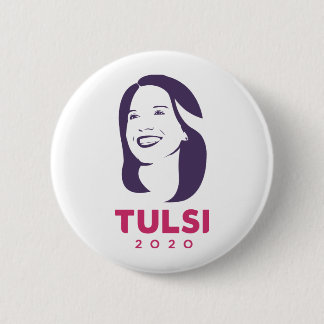 Tulsi 2020 For  America 6 Cm Round Badge