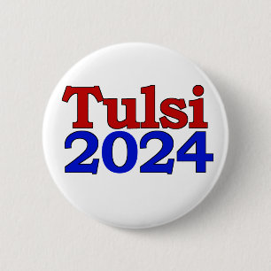 Tulsi 2024 6 cm round badge