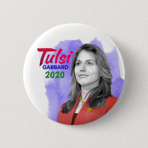 Tulsi for President 6 Cm Round Badge