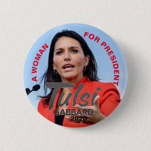 Tulsi Gabbard 2020 6 Cm Round Badge