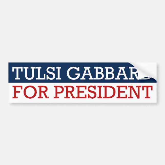 Tulsi Gabbard For President Bumper Sticker (Front)