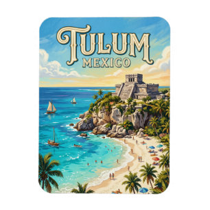 Tulum Archaeological Zone Mexico Magnet