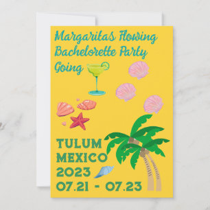 Tulum Bachelorette Party Invitation