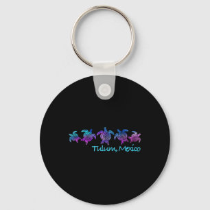 Tulum Beach Design _ Tribal Turtle Gift  Key Ring