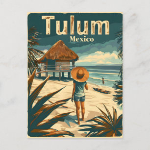 Tulum Beach Mexico Postcard