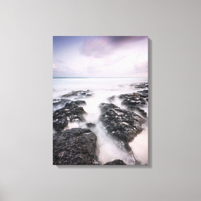 Tulum Lava Beach Canvas Print (Front)