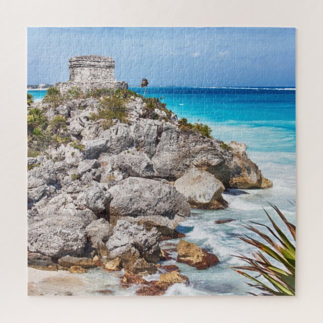 Tulum Maya Mexico Puzzle (Vertical)