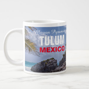 Tulum Mayan Pyramids Large Coffee Mug