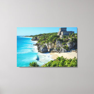 Tulum Mayan Ruins Canvas Print