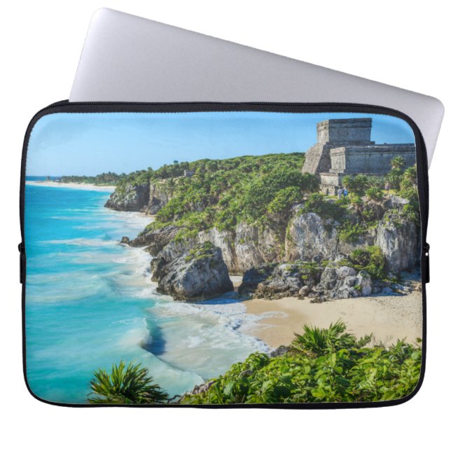 Tulum Mayan Ruins Laptop Sleeve (Front)