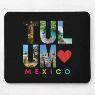 Tulum Mexico 2022 Vacation Beach Matching Family G Mouse Mat