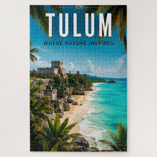 🌴 Tulum Mexico Coastal Escape Jigsaw Puzzle