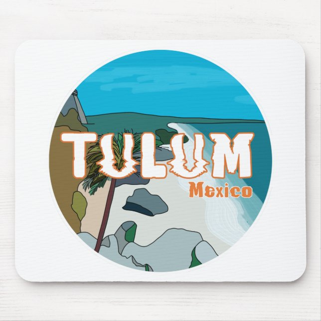 Tulum Mexico Great Gift Idea Mouse Mat (Front)