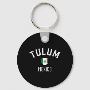 Tulum Mexico - Mexican Flag Tulum Tee Key Ring