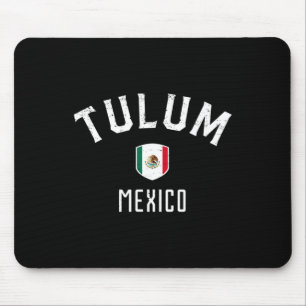 Tulum Mexico - Mexican Flag Tulum Tee Mouse Mat