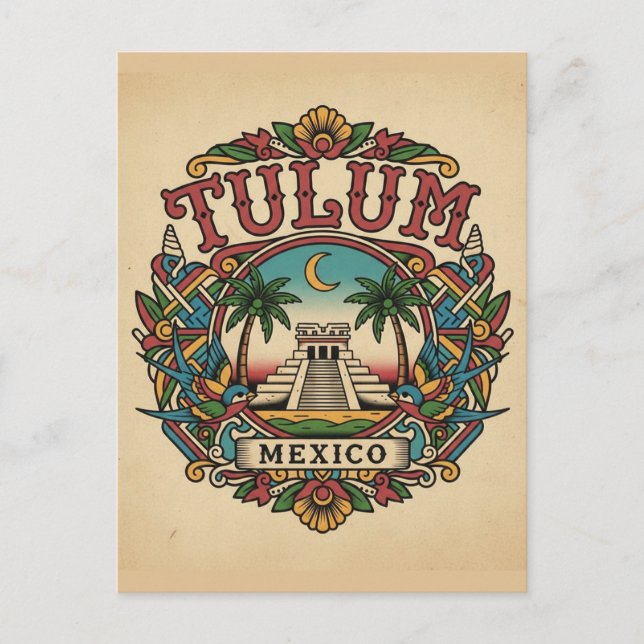Tulum Mexico Postcard (Front)