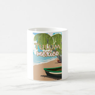 Tulum, mexico travel poster coffee mug