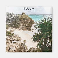 Tulum Mexico Tropical Scenery Souvenir