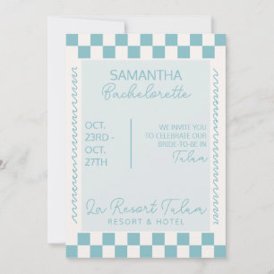 Tulum or Ocean Bachelorette  Invitation