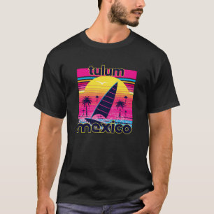 Tulum Retro 80s Style Souvenir Beach T-Shirt