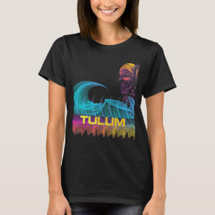 Tulum  Retro 80s Style Vintage Vaporwave Surf T-Shirt