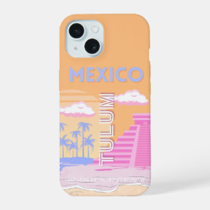 Tulum, Travel Art, Preppy iPhone 15 Case