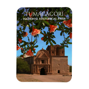 Tumacacori Mission Church, Pomegranate Blossoms Magnet
