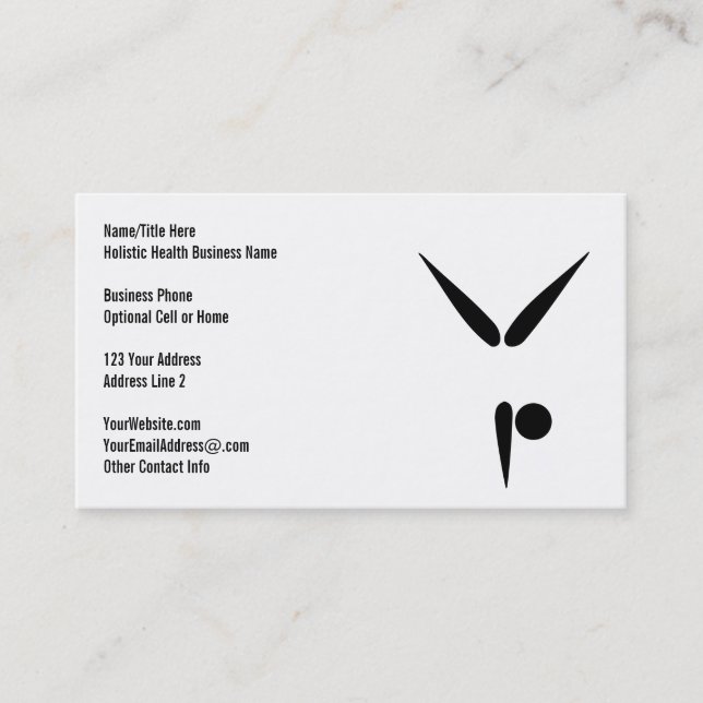 Tumbler Gymnast | Gymnastics Symbol Simple Business Card (Front)
