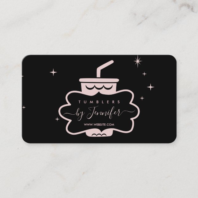 Tumbler mug business card (Front)